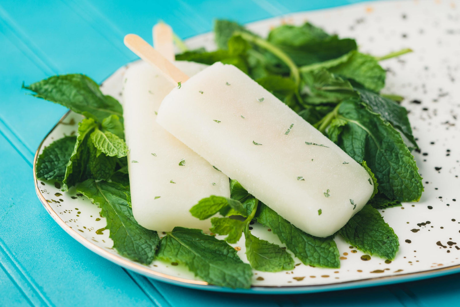 Green Tea Peppermint Popsicles
