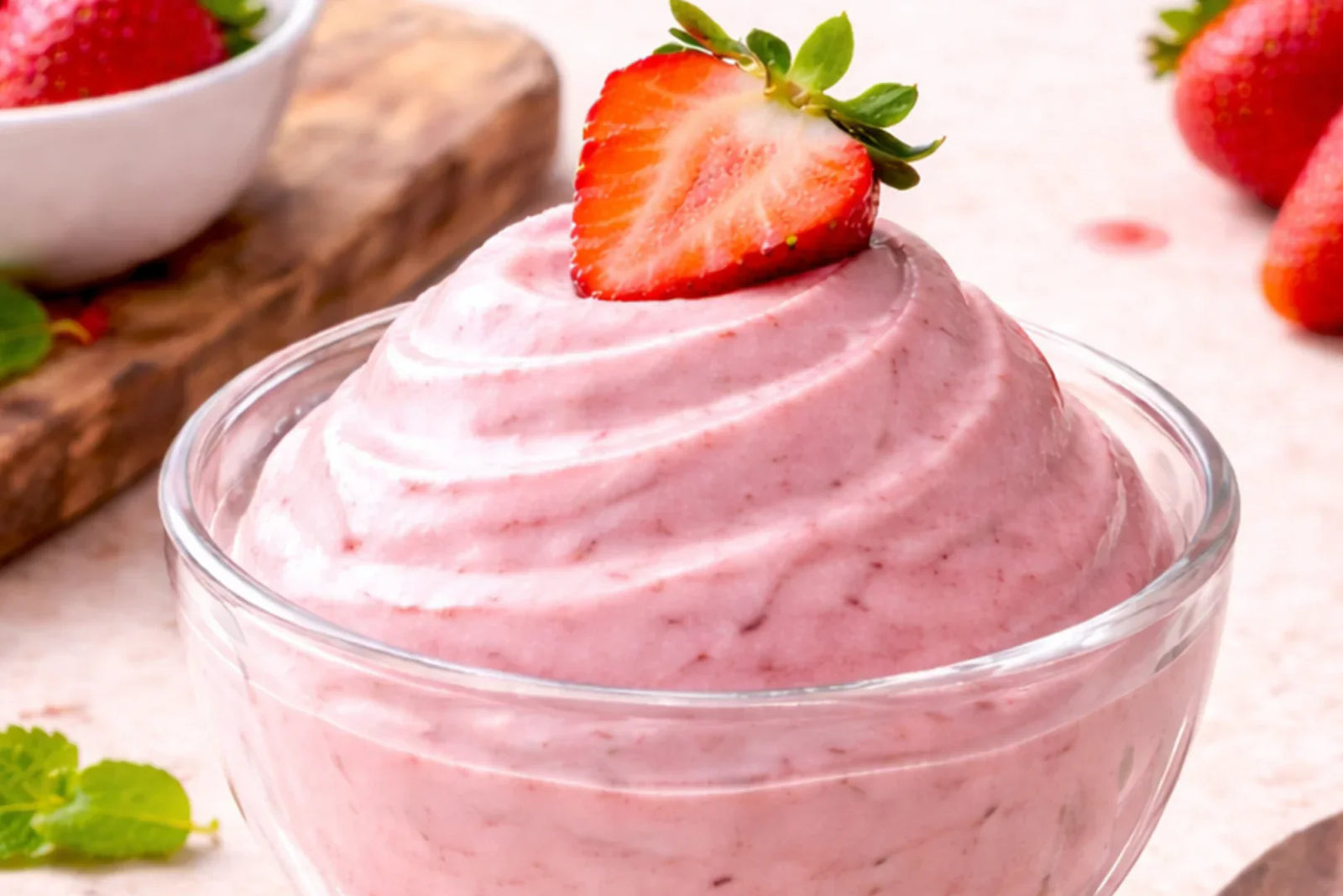 Fresh Strawberry Frozen Yogurt