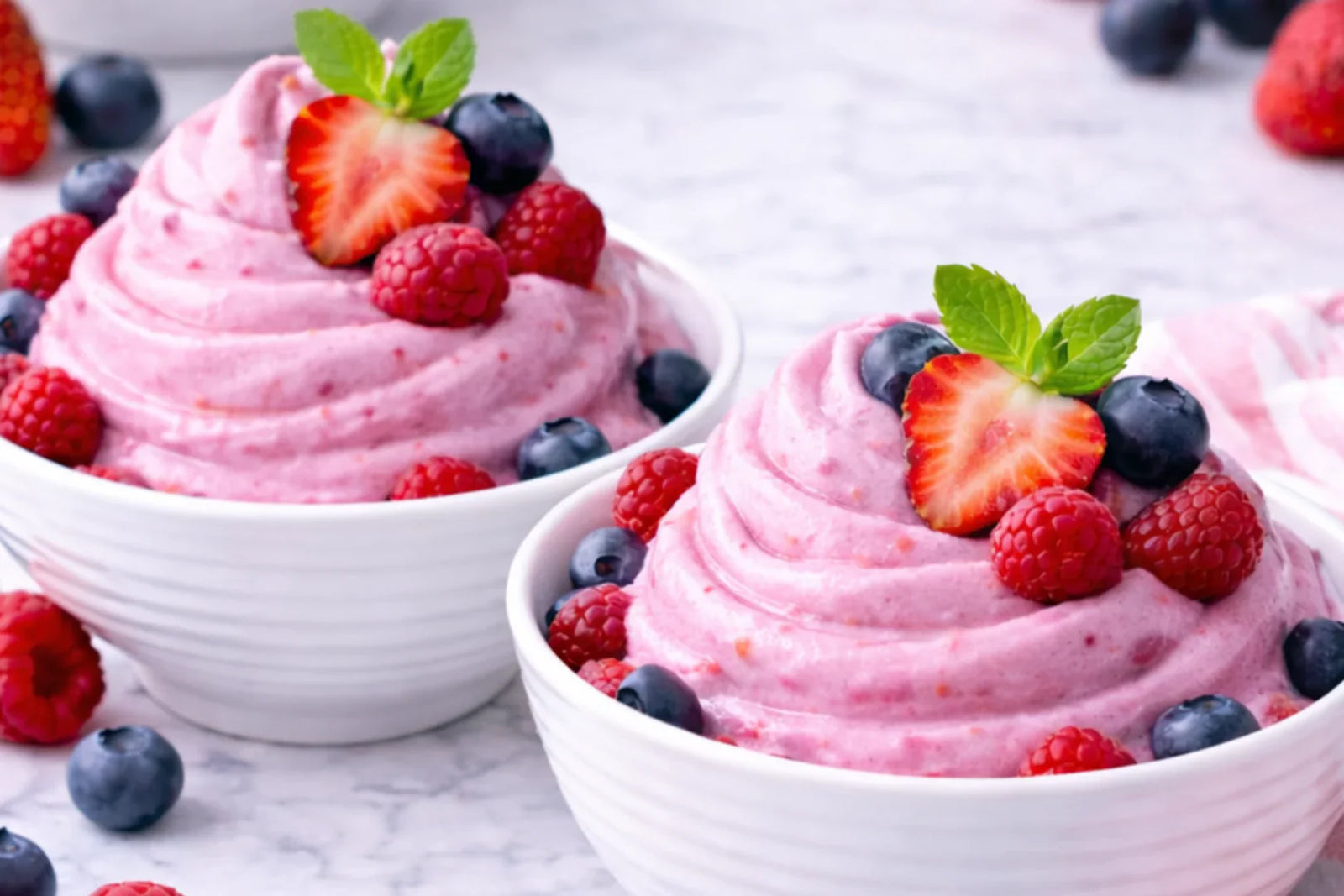 Dairy-free Mixed Berry Frozen Yogurt