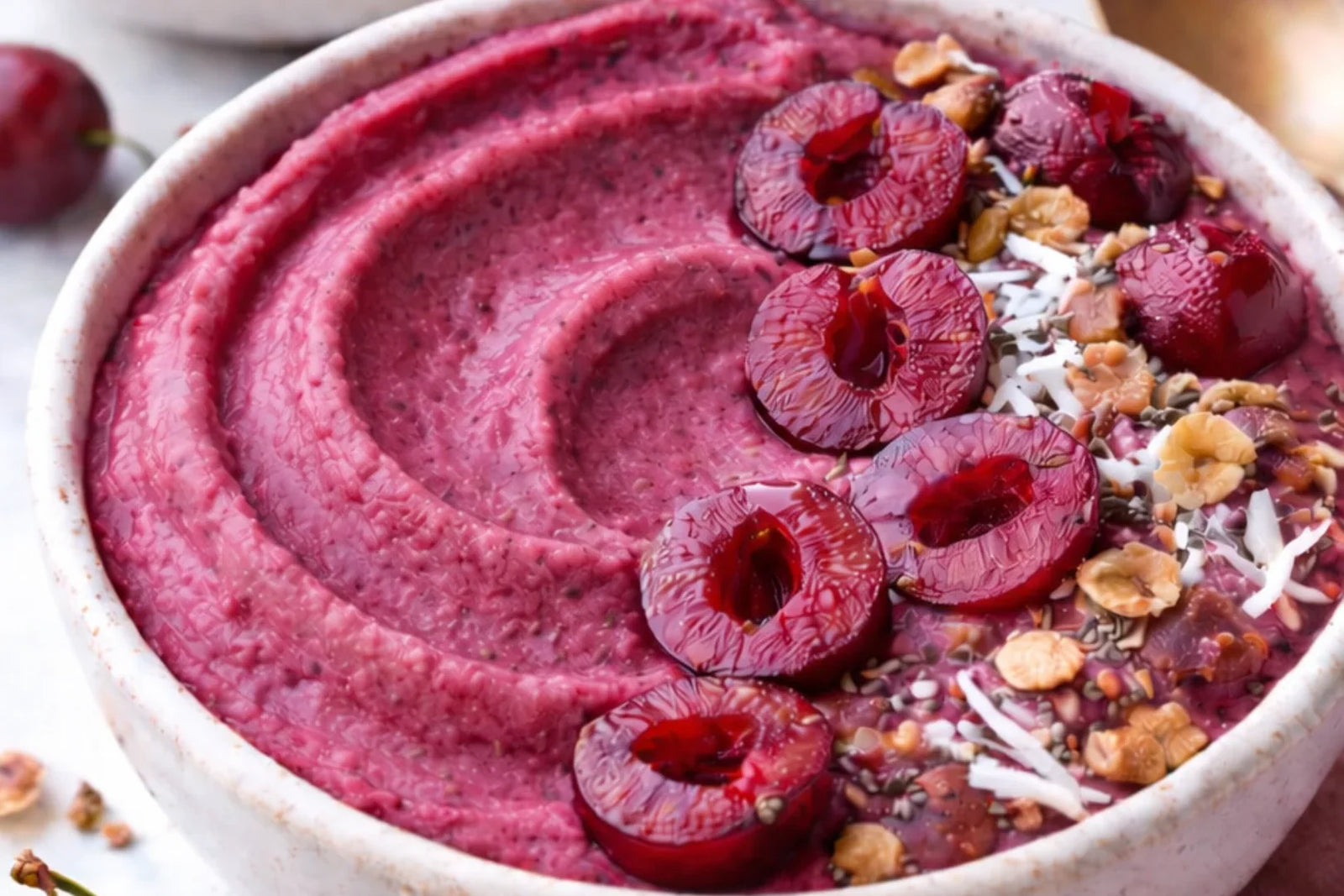 Cherry Hibiscus Smoothie Bowl