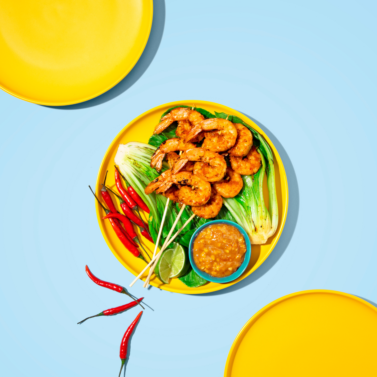 Curry Satay Prawns
