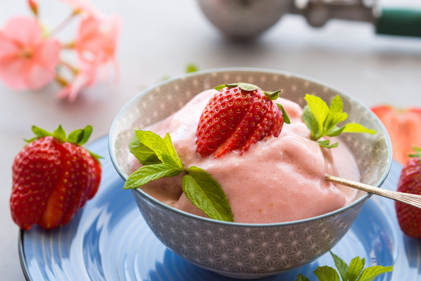 Strawberries n Cream Nice Cream