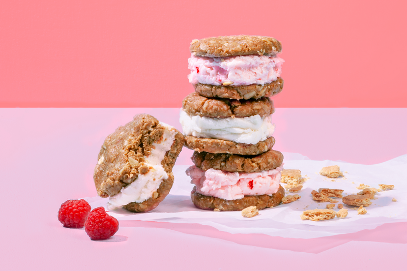 Berry Nice Cream Sandwiches