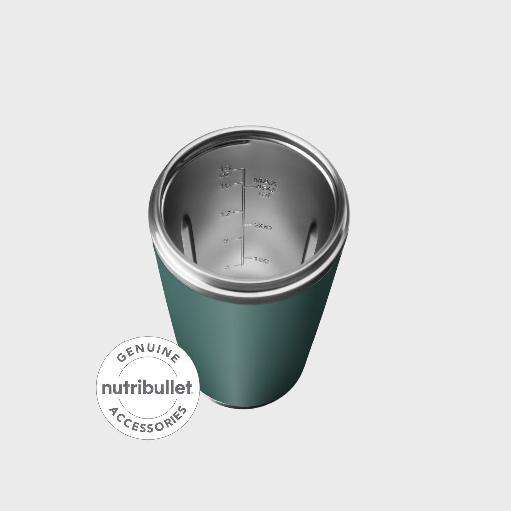 NutriBullet Flip 590ml Stainless Cup - Eucalyptus