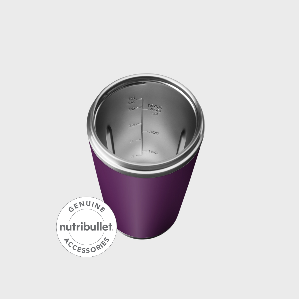 NutriBullet Flip 590ml Stainless Cup - Fig | Shop Genuine