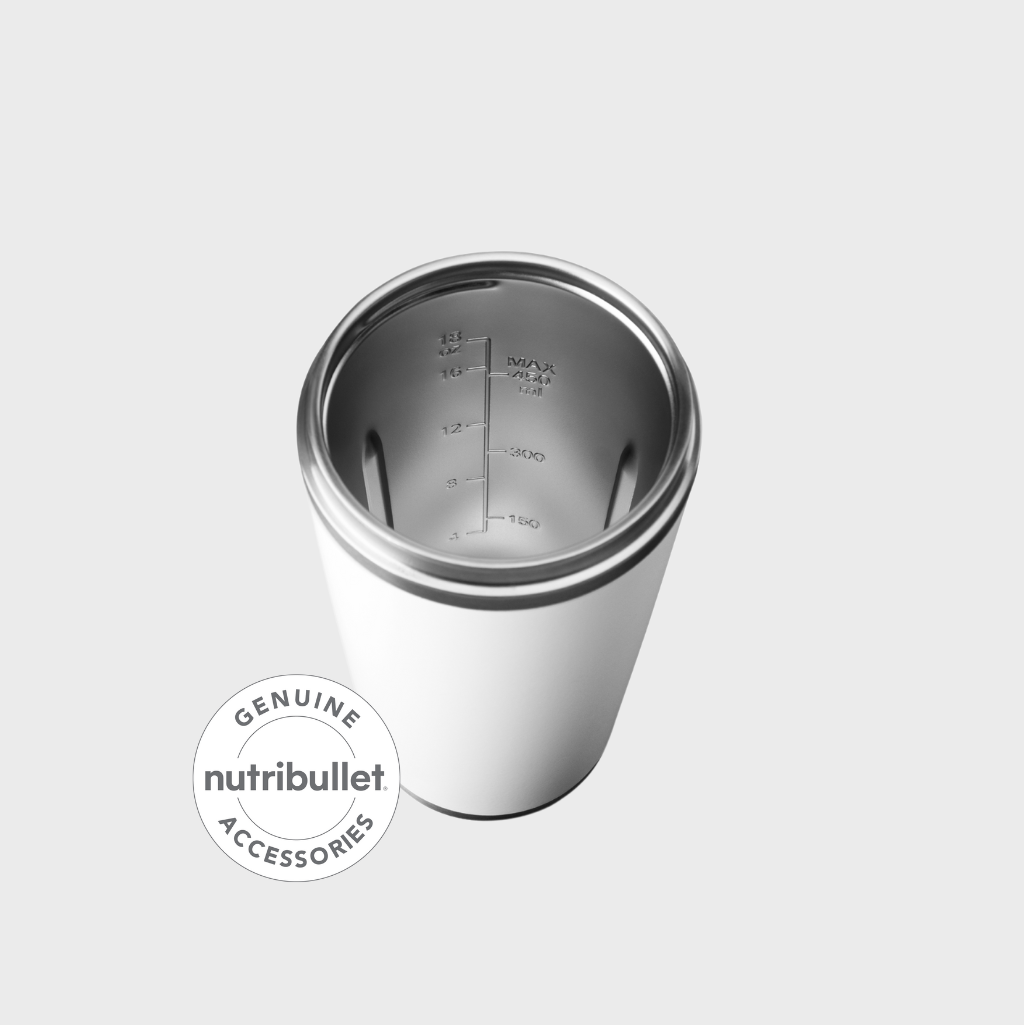 NutriBullet Flip 590ml Stainless Cup - White